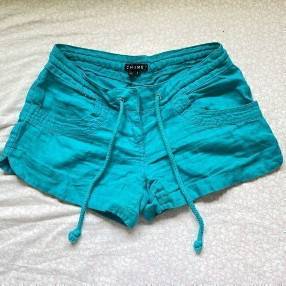 Turquoise Flowy Women’s Shorts